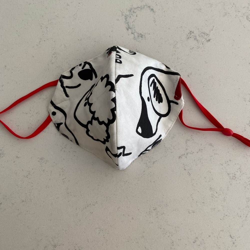 Handmade Kids Puppy Print Face Mask